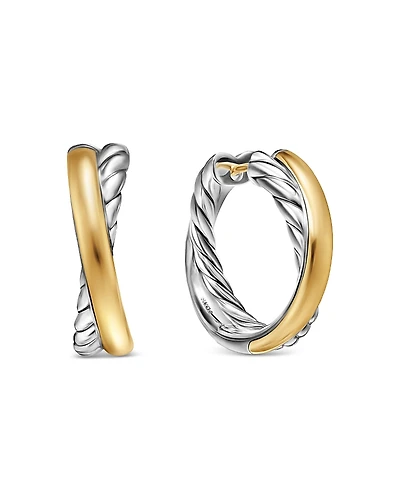 David Yurman Crossover Hoop Earrings