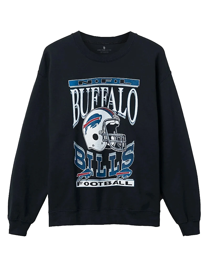 Junk Food Clothing Unisex Nfl Buffalo Bills Helmet Flea Market Crew