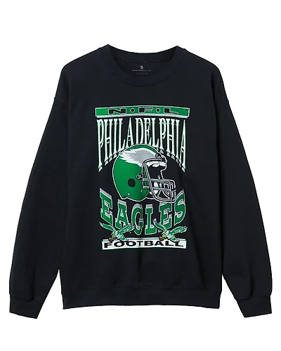 Junk Food Clothing Unisex Nfl Philadelphia Eagles Helmet Flea Market Crew