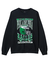 Junk Food Clothing Unisex Nfl Philadelphia Eagles Helmet Flea Market Crew