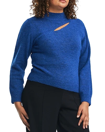 Estelle Plus Cut Out Cozy Knit Sweater
