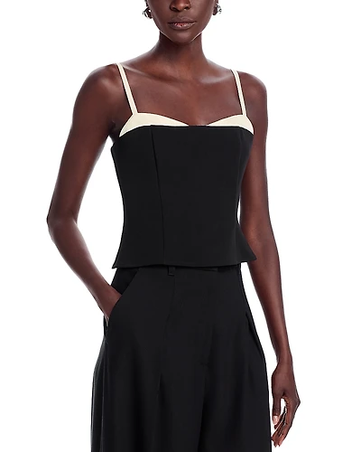 French Connection Azra Twill Corset Top