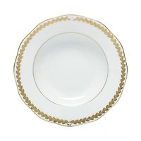 Golden Laurel Rim Soup Plate