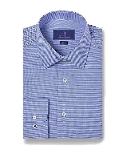 Cotton Micro Dobby Slim Fit Dress Shirt