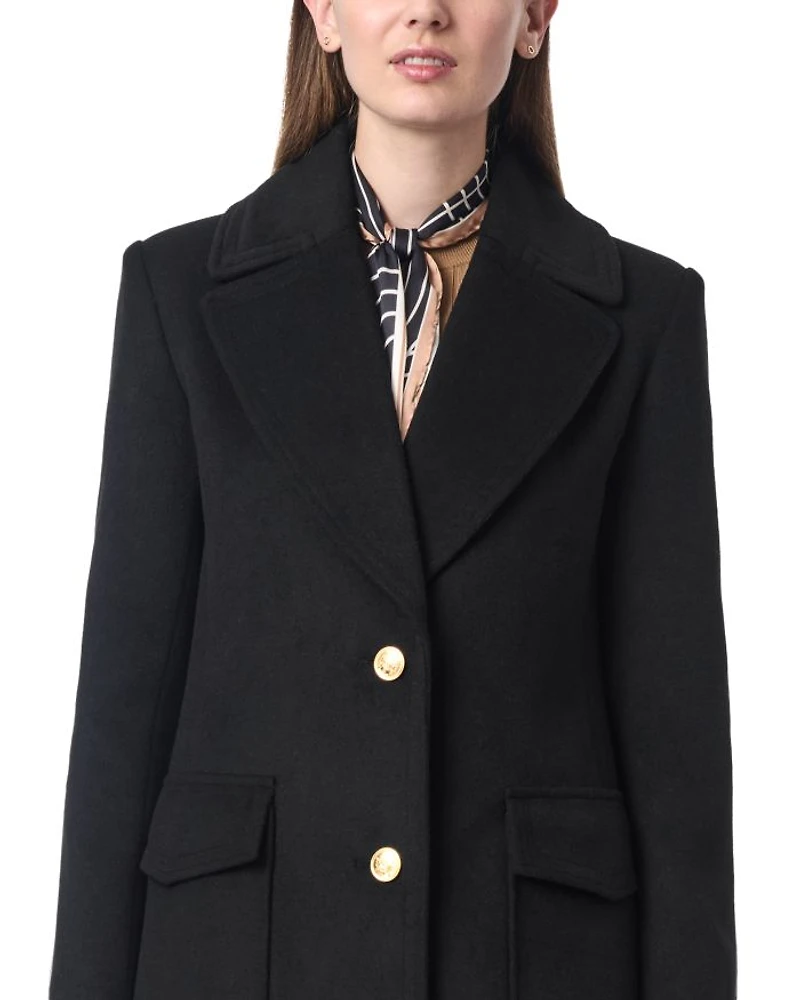 Classic tailored Wool Melton Coat