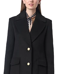 Classic tailored Wool Melton Coat