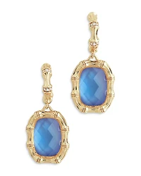 Anabel Aram Bamboo Stone Drop Earrings