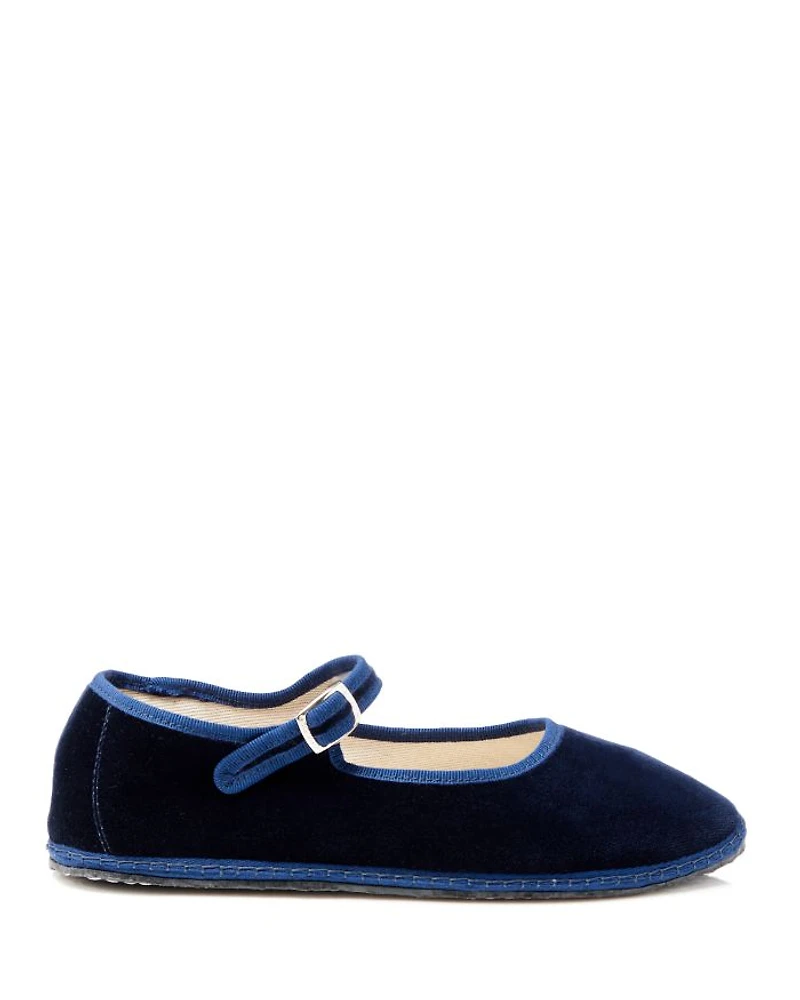 Women's Mary Jane Velvet Ballet Flats