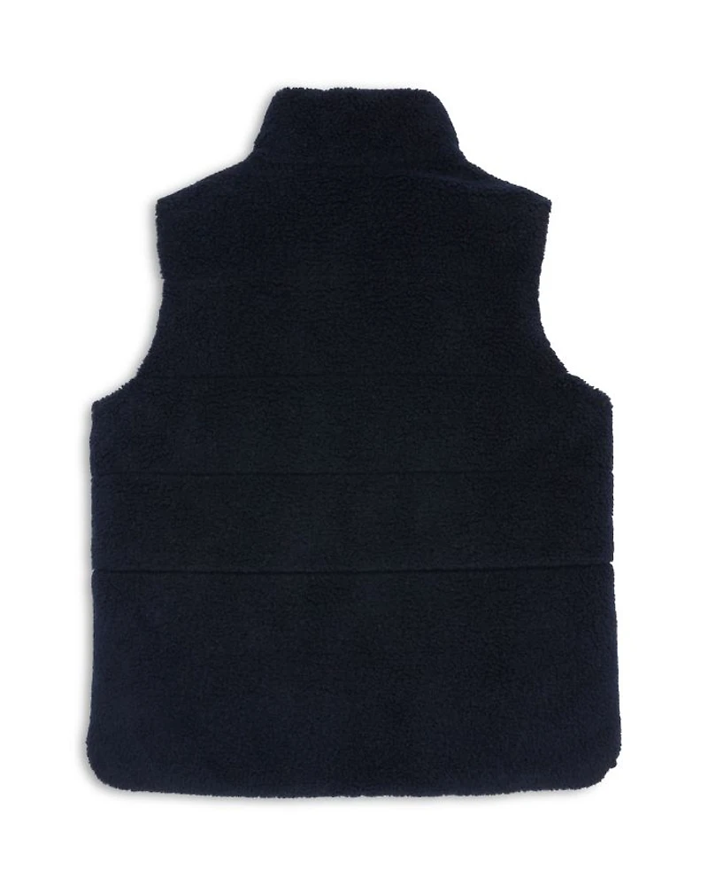 Moncler Boys' Colbricon Reversible Teddy Vest - Big Kid