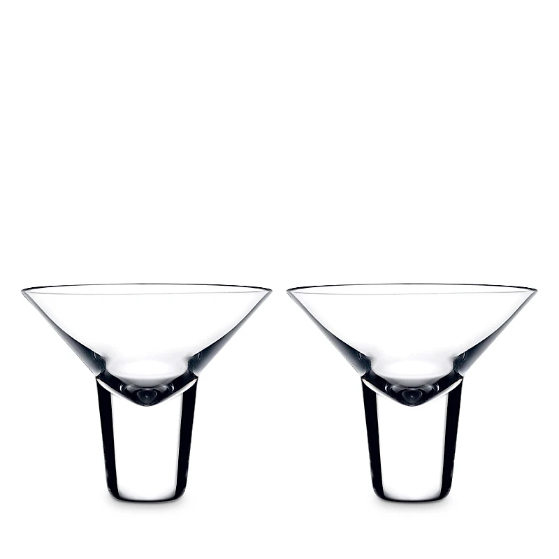 Nude Glass Gravity Martini Cocktail Glass, Set of 2