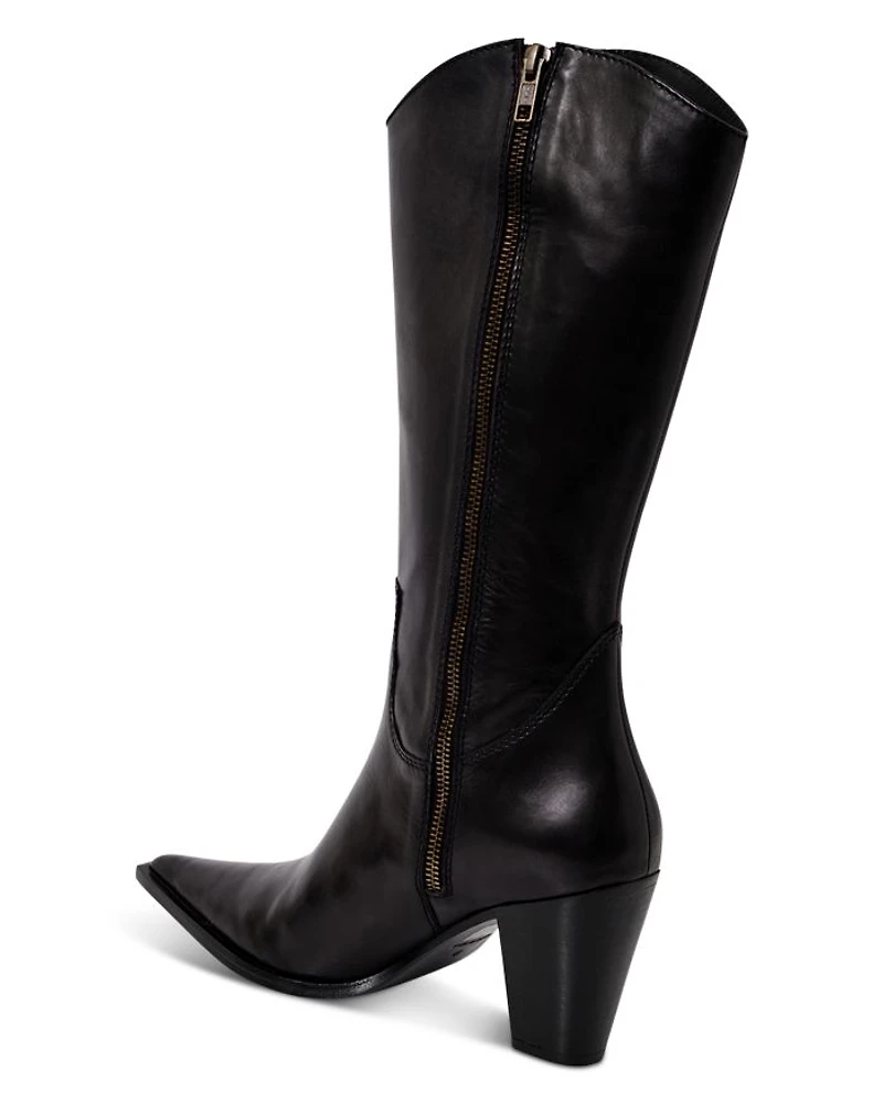 Women's Copenhagen Pointed Toe Block Heel Boots