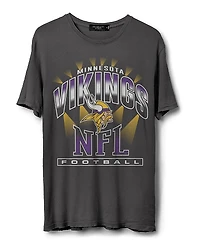 Junk Food Clothing Unisex Nfl Minnesota Vikings Chrome Flea Market Tee