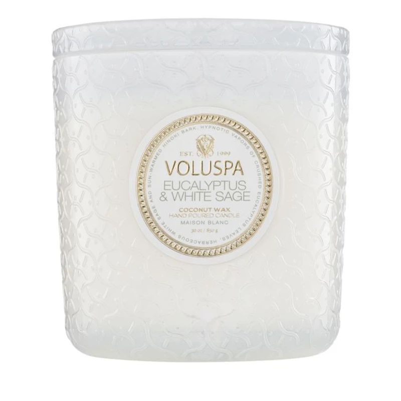 Eucalyptus & White Sage Boxed Luxe Candle 30 oz.