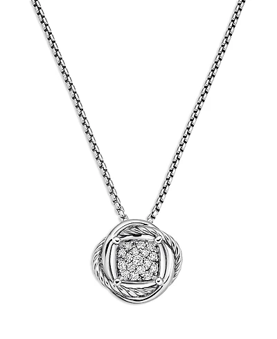 David Yurman Infinity Pendant Necklace with Diamonds