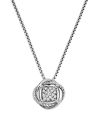 David Yurman Infinity Pendant Necklace with Diamonds