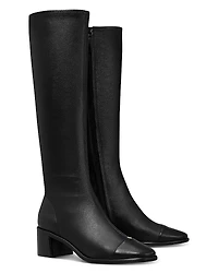 Tory Burch Women's Cap Toe Knee High Boots