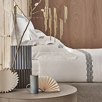 Basketweave Embroidery Sham