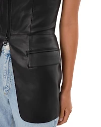 Avani Faux Leather Top
