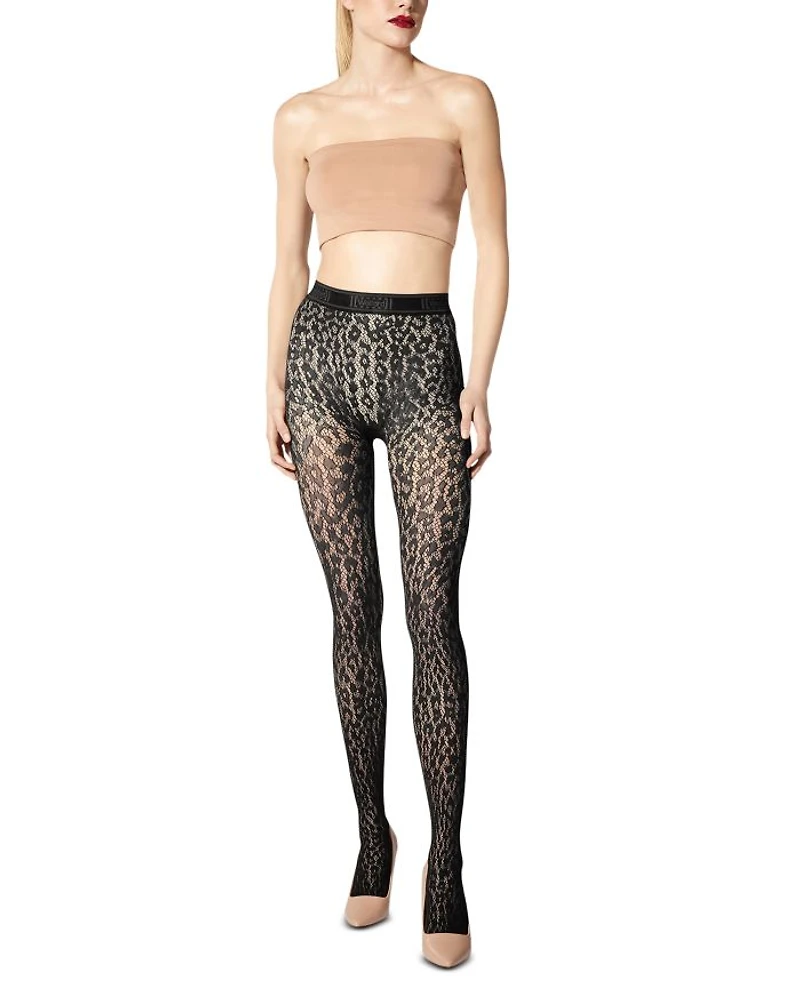 Leopard Lace Tights