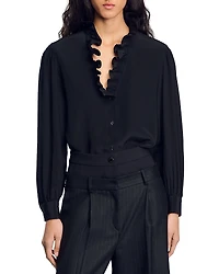 Sandro Lisandro Silk Shirt