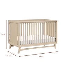 Peggy 3 in 1 Convertible Crib With Toddler Bed Conversion Kit