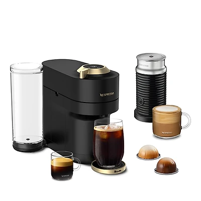 Nespresso Vertuo Pop+ Deluxe Coffee and Espresso Maker with Aeroccino Milk Frother