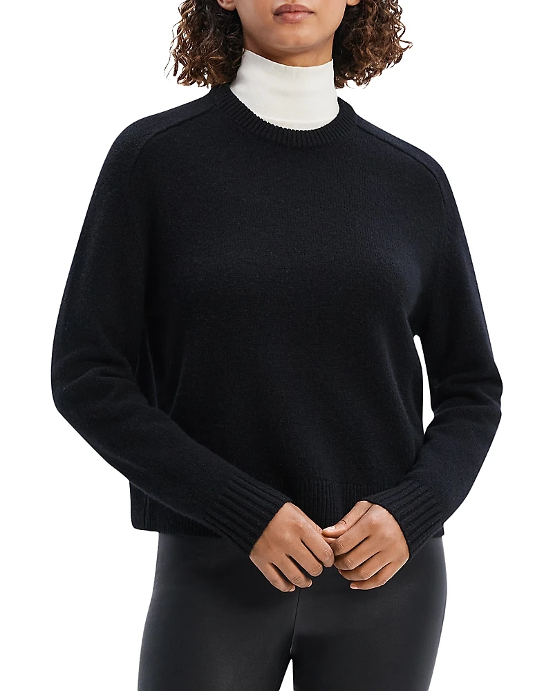 Theory Cashmere Cropped Sweater