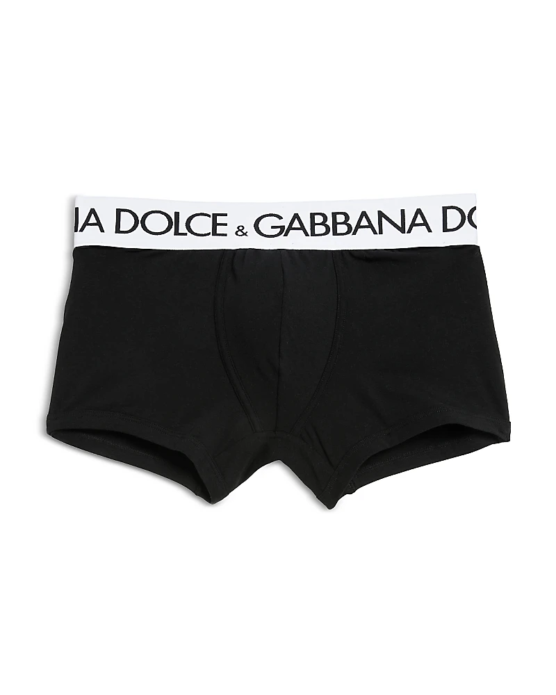 Dolce & Gabbana Cotton Blend Logo Waistband Boxer Briefs