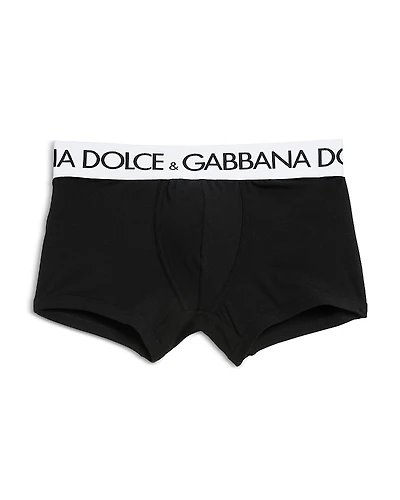 Dolce & Gabbana Cotton Blend Logo Waistband Boxer Briefs