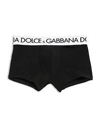 Dolce & Gabbana Cotton Blend Logo Waistband Boxer Briefs