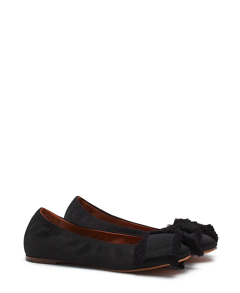 Lanvin Women's Ballerina Flat with A Satin Bow