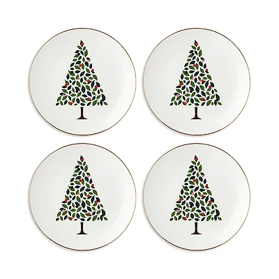 kate spade new york Evergreen Accent Plates, Set of 4