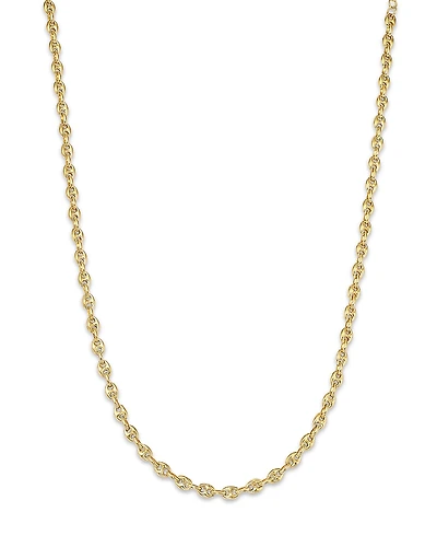 Zoe Chicco 14K Yellow Gold Heavy Metal Mariner Link Chain Collar Necklace, 14-16