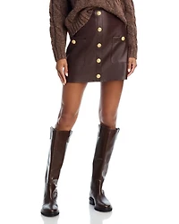 Truman Faux Leather Mini Skirt - Exclusive