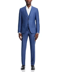 Huge 3 Piece Peak Lapel Slim Fit Suit