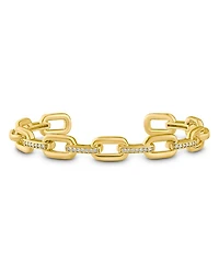 Pavé Chain Open Cuff Bracelet