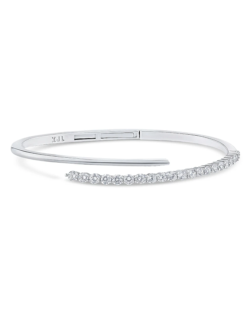 Kenneth Jay Lane Pave Cubic Zirconia Wrap Bracelet