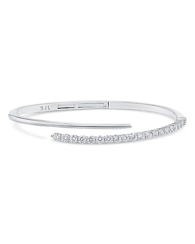 Kenneth Jay Lane Pave Cubic Zirconia Wrap Bracelet