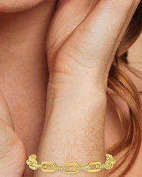 Pavé Chain Open Cuff Bracelet