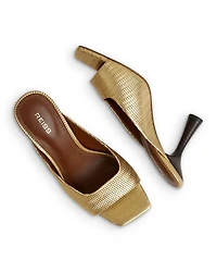 Justine Square Mule Heels