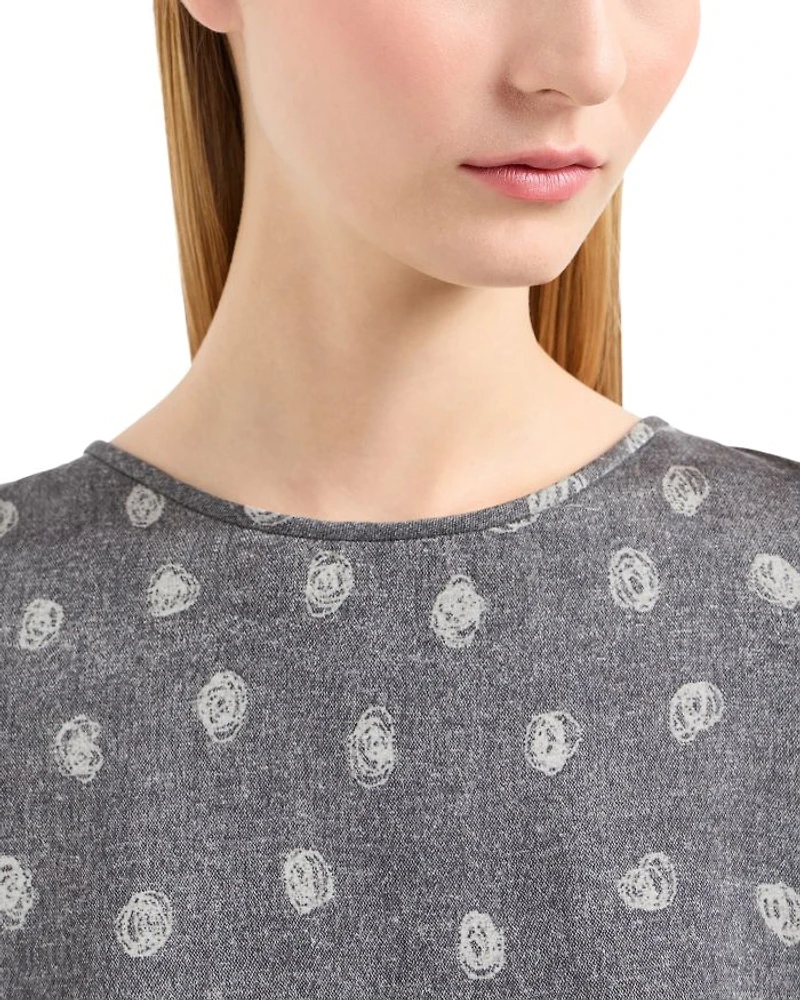 Silk Chiffon Short Sleeve Top