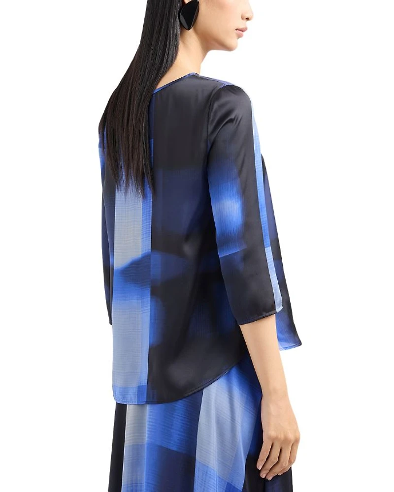 Ombré Checkered Top