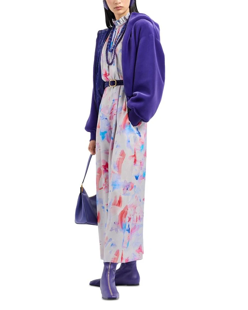 Watercolor Print Jumpsuit