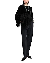 Chenille Pullover Sweatshirt