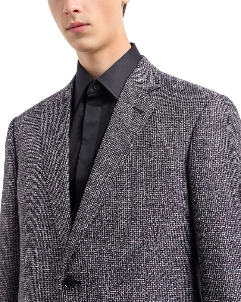 Mini Check Gline Single Breasted Blazer