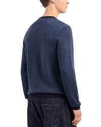 Wool Chevron Jacquard Regular Fit Sweater