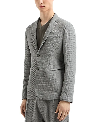 Textured Stretch Blazer