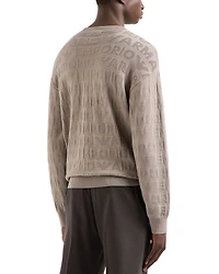 Jacquard Logo Crewneck Sweater