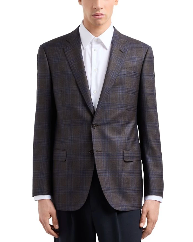 Plaid Wool Blazer