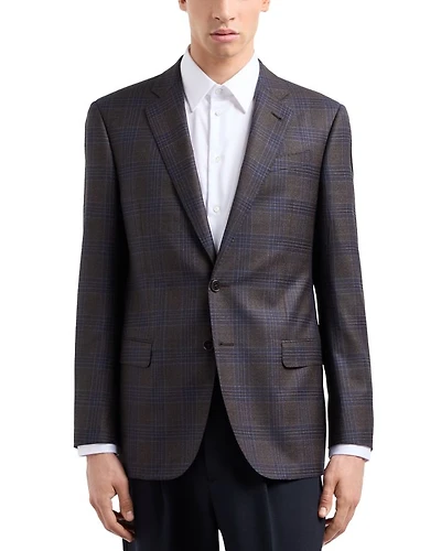 Plaid Wool Blazer